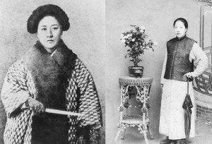 Qiu Jin, dressed in a Japanese style & as a man